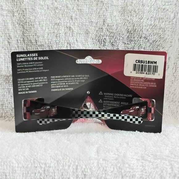 Set of Youth Disney Cars/Lightning McQueen Sunglasses 100% UVA/UVB Protection!! - Picture 2 of 2